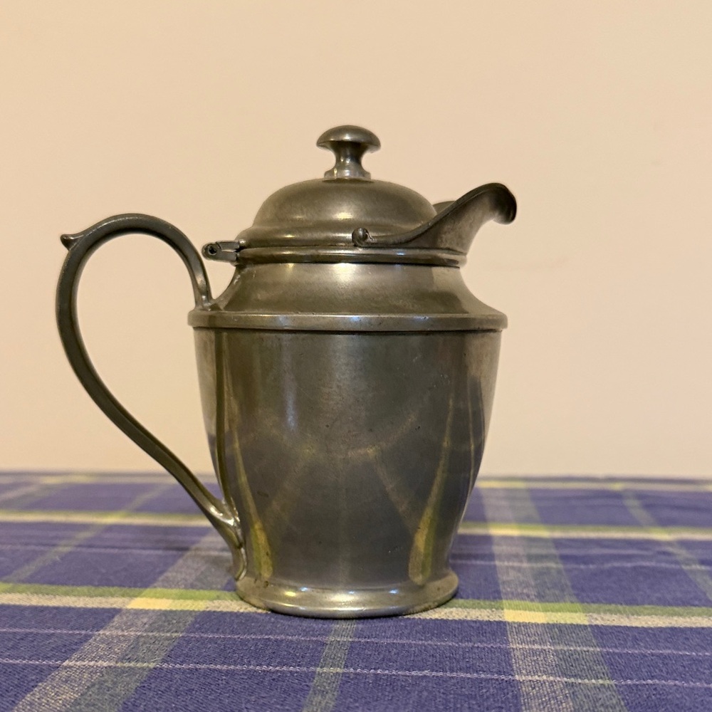 Queen City Silver co 300 pewter creamer pitcher - vintage